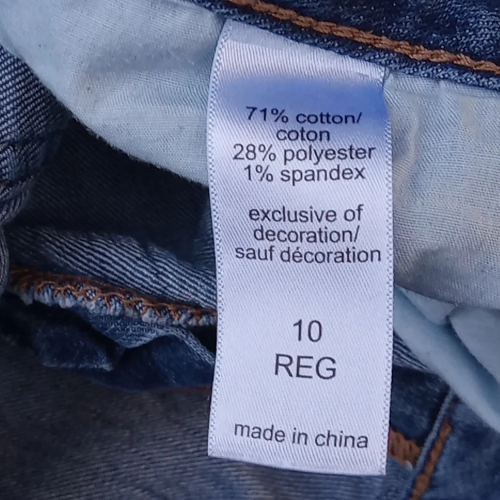 Woman's jeans blue, good condition, good stretch size. 10 regular_8